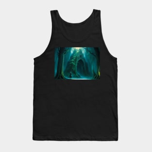 Ominous Mausoleum In a Forgotten Forest Tank Top